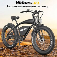 Elektrijalgratas Hidoes B3, 26", must, 1200W, 17,5Ah hind ja info | Elektrirattad | kaup24.ee