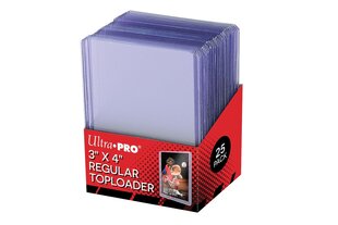 Кармашки для игральных карт UP Toploader - 3" x 4" Clear Regular, 25 шт. цена и информация | Настольные игры, головоломки | kaup24.ee