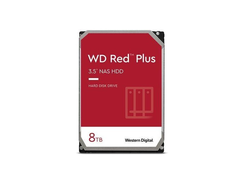 WD Red Plus (WD80EFZZ) цена и информация | Sisemised kõvakettad (HDD, SSD, Hybrid) | kaup24.ee