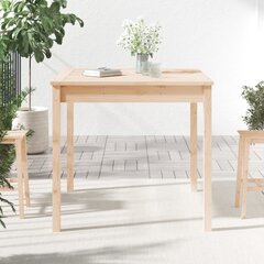 vidaXL aialaud, 82,5 x 82,5 x 76 cm, männipuit цена и информация | Садовые столы и столики | kaup24.ee