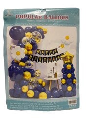 Гирлянда-арка из воздушных шаров, сине-золото цена и информация | Воздушные шары | kaup24.ee