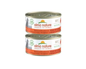 Konserv kassidele Almo Nature HFC Natural, kana kõrvitsaga, 2x150g hind ja info | Konservid kassidele | kaup24.ee