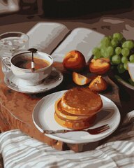 Maalimine numbrite järgi - maalimise komplekt 40x50 cm. "Sweet breakfast" hind ja info | Maalid numbri järgi | kaup24.ee