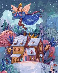 Maalimine numbrite järgi - maalimise komplekt 40x50 cm. "Winter fairy tale" цена и информация | Живопись по номерам | kaup24.ee