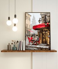 Maalimine numbrite järgi - maalimise komplekt 40x50 cm. "Meeting in a cafe" hind ja info | Maalid numbri järgi | kaup24.ee