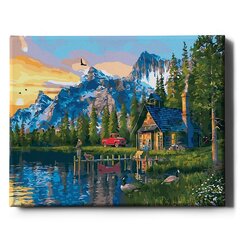 Maalimine numbrite järgi - maalimise komplekt 40x50 cm. "Fisherman 's house" цена и информация | Живопись по номерам | kaup24.ee