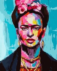 Maalimine numbrite järgi - maalimise komplekt 40x50 cm. "BRIGHT FRIDA" hind ja info | Maalid numbri järgi | kaup24.ee