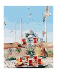 Maalimine numbrite järgi - maalimise komplekt 40x50 cm. "Tea in Istanbul" hind ja info | Maalid numbri järgi | kaup24.ee