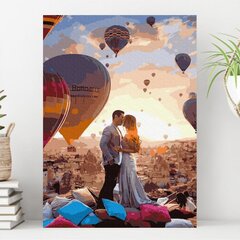 Maalimine numbrite järgi - maalimise komplekt 40x50 cm. "Beautiful Cappadocia" hind ja info | Maalid numbri järgi | kaup24.ee