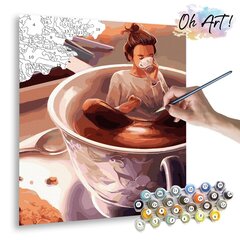 Maalimine numbrite järgi - maalimise komplekt 40x50 cm. "Cup of Tea" цена и информация | Живопись по номерам | kaup24.ee