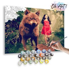 Maalimine numbrite järgi - maalimise komplekt 40x50 cm. "Renesmee and the werewolf" hind ja info | Maalid numbri järgi | kaup24.ee