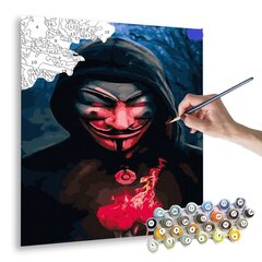 Maalimine numbrite järgi - maalimise komplekt 40x50 cm. "The Masked Man" цена и информация | Живопись по номерам | kaup24.ee