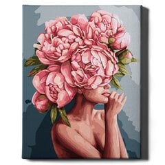 Maalimine numbrite järgi - maalimise komplekt 40x50 cm. "Lush peonies" hind ja info | Maalid numbri järgi | kaup24.ee