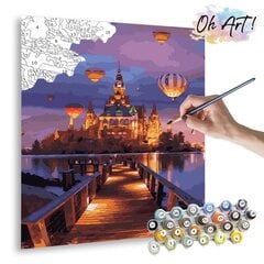 Maalimine numbrite järgi - maalimise komplekt 40x50 cm. "Disneyland" hind ja info | Maalid numbri järgi | kaup24.ee