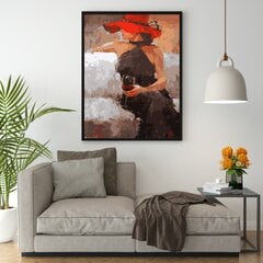 Maalimine numbrite järgi - maalimise komplekt 40x50 cm. "Red Hat" hind ja info | Maalid numbri järgi | kaup24.ee