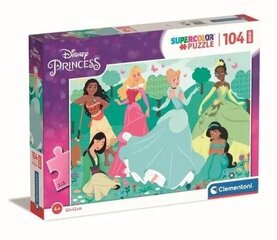 Puzzle 104 elementi MAXI Disney printsessid hind ja info | Pusled | kaup24.ee