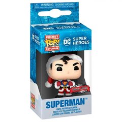 Эксклюзивный карманный брелок в стиле POP Comics «Праздничный Супермен» цена и информация | Игрушки для мальчиков | kaup24.ee