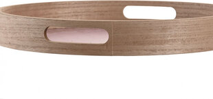 поднос для закусок DKD Home Decor Scandi Розовый Белый 35 x 35 x 5 cm Деревянный MDF (3 штук) цена и информация | Посуда, тарелки, обеденные сервизы | kaup24.ee