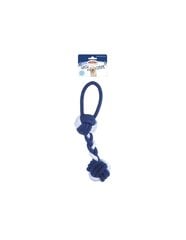 Record puuvillane sinist ja valget värvi nöörilelu koerale 32cm hind ja info | Mänguasjad kassidele | kaup24.ee