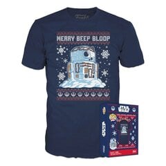 Праздничный поп «Звездные войны»! Футболка для футболок R2-D2 Снеговик размер XL 120404 цена и информация | Рубашки для мальчиков | kaup24.ee