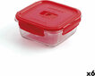 Hermeetiline lõunasöögi karp Luminarc Pure Box 760 ml Punane цена и информация | Toidu säilitusnõud | kaup24.ee