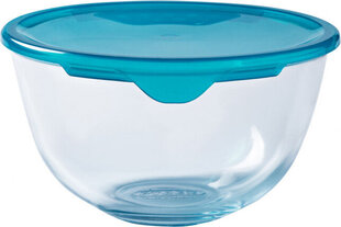 Круглая коробочка для завтраков с крышкой Pyrex Cook & Store Синий 2 L 22 x 22 x 11 cm Силикон Cтекло (3 штук) цена и информация | Посуда для хранения еды | kaup24.ee