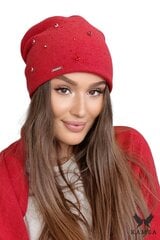 Naiste müts Kamea Latifa*02, punane 5903246757118 hind ja info | Naiste mütsid ja peapaelad | kaup24.ee