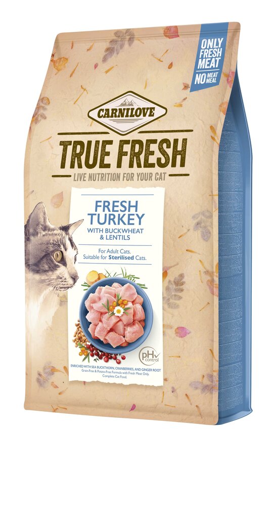 Carnilove True Fresh Cat Turkey kassitoit 340g hind ja info | Konservid kassidele | kaup24.ee