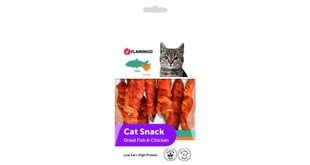 Лакомство для кошек Flamingo Dried Fish & Chicken Snack, 50 г цена и информация | Лакомства для котов | kaup24.ee