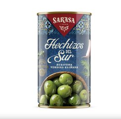 Зеленые оливки с чесноком Сараса, 350 г цена и информация | Консервы | kaup24.ee