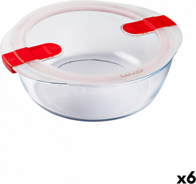 Lõunasöögi karp Pyrex Cook & Heat Punane 2,3 L цена и информация | Toidu säilitusnõud | kaup24.ee