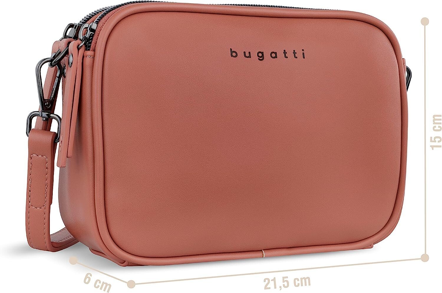 Naiste väike Crossbody kott Bugatti Almata, aprikoos hind ja info | Naiste käekotid | kaup24.ee