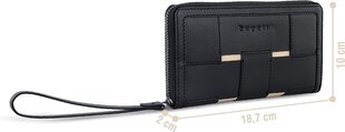 Naiste rahakott Bugatti Lia, RFID, must L hind ja info | Naiste rahakotid | kaup24.ee
