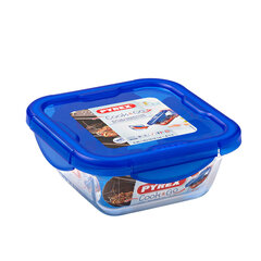 Герметичная коробочка для завтрака Pyrex Cook & Go 16,7 x 16,7 x 7 cm Синий 850 ml Cтекло (6 штук) цена и информация | Посуда для хранения еды | kaup24.ee