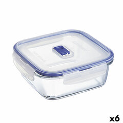 Герметичная коробочка для завтрака Luminarc Pure Box Active 1,22 L Двухцветный Cтекло (6 штук) цена и информация | Посуда для хранения еды | kaup24.ee
