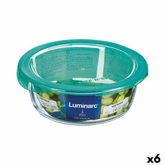 Круглая коробочка для завтраков с крышкой Luminarc Keep'n Lagon 920 ml 15,6 x 6,6 cm бирюзовый Cтекло (6 штук) цена и информация | Посуда для хранения еды | kaup24.ee