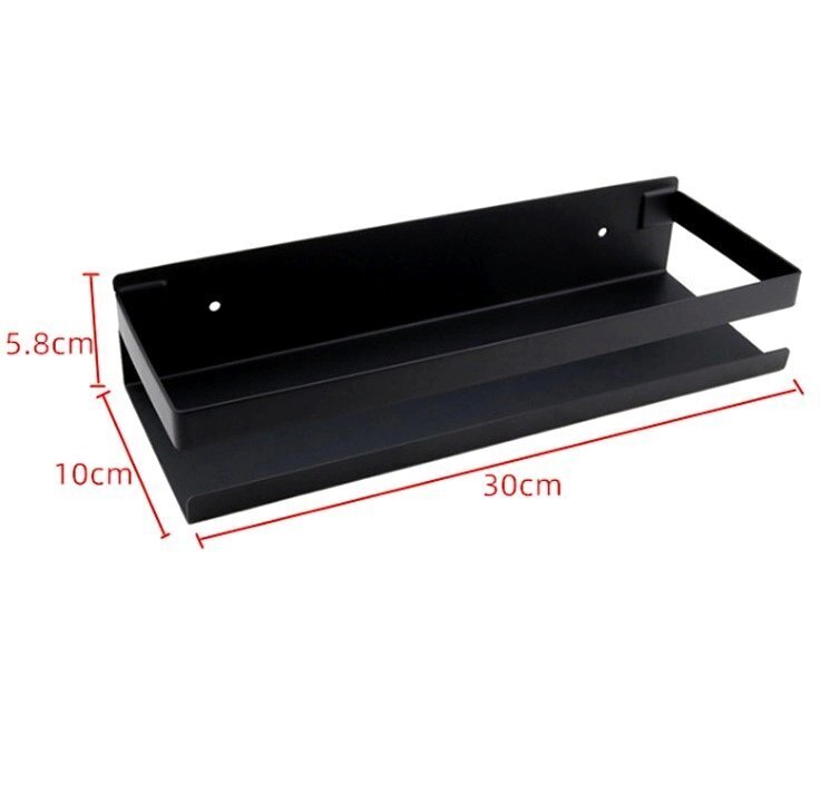 Rippuv vannitoa riiul 30 x 10 x 5,8 cm E58 hind ja info | Vannitoa sisustuselemendid ja aksessuaarid | kaup24.ee