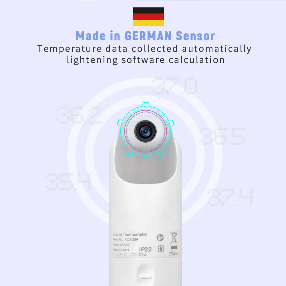 Kontaktivaba infrapuna termomeeter LCD ekraaan цена и информация | Termomeetrid | kaup24.ee