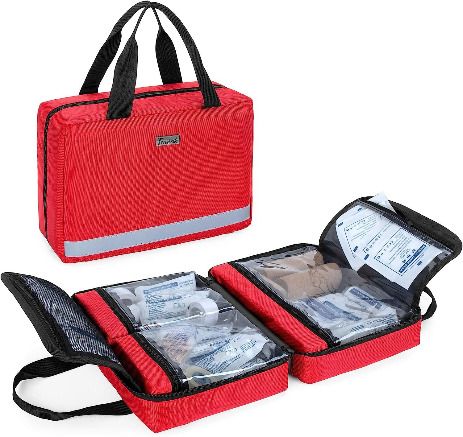 Медицинская сумка, аптечка, дорожная сумка для хранения лекарств Trunab,  красная (пустая) цена | kaup24.ee