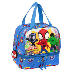 Контейнер для обеда Spiderman Team up, синий, 20 x 20 x 15 cм цена и информация | Посуда для хранения еды | kaup24.ee