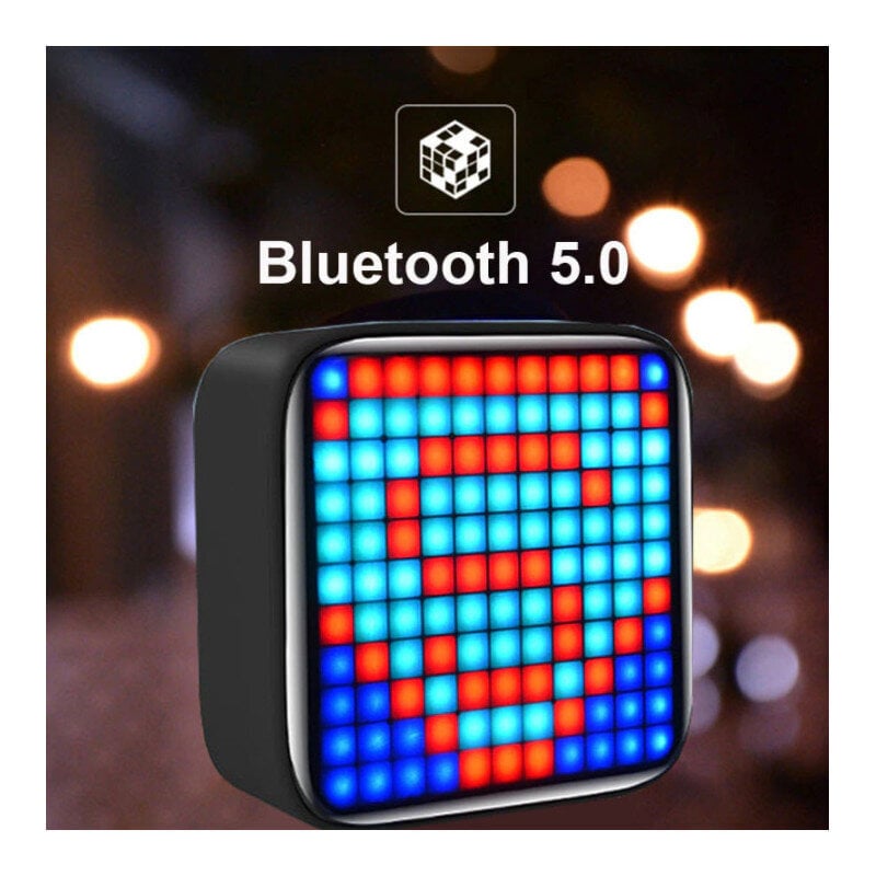 Kaasaskantav kõlar Bluetooth 5.0 koos ekraani ja liikuvate Pixel-piltidega hind ja info | Kõlarid | kaup24.ee