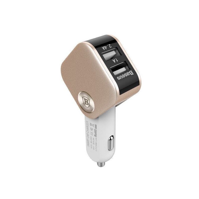 Universaalne Dual USB autolaadija adapter telefonidele ja tahvelarvutitele Baseus Sadis Smart 3.4 цена и информация | Mobiiltelefonide laadijad | kaup24.ee