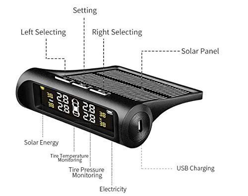 Rehvirõhu näidiku komplekt TPMS 08, 4 välist andurit, WIFI цена и информация | Lisaseadmed | kaup24.ee