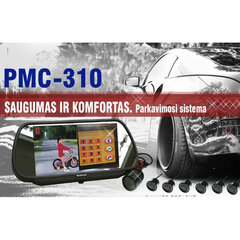 PMC-310 Парковочная система в зеркале с bluetooth,  камерой цена и информация | Системы парковки | kaup24.ee