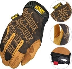 Kindad Mechanix Durahide™ Original® Leather must/pruun, suurus XXL цена и информация | Рабочие перчатки | kaup24.ee