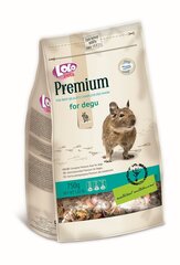 LoLo Pets Premium täissööt deegudele 750g цена и информация | Корм для грызунов | kaup24.ee