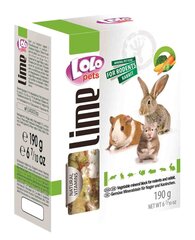 LoLo Pets mineraalkivi närilistele juurviljadega 190g hind ja info | Toit väikeloomadele | kaup24.ee