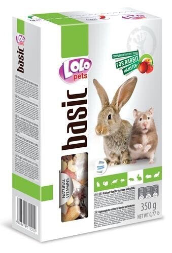 LoLo Pets Foody täiendsööt närilistele puuviljadega 350g цена и информация | Toit väikeloomadele | kaup24.ee