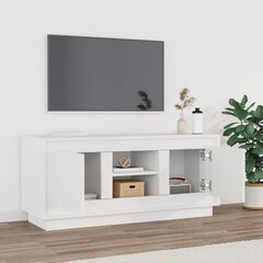 vidaXL telerikapp, valge, 102 x 35 x 45 cm, tehispuit hind ja info | TV alused | kaup24.ee