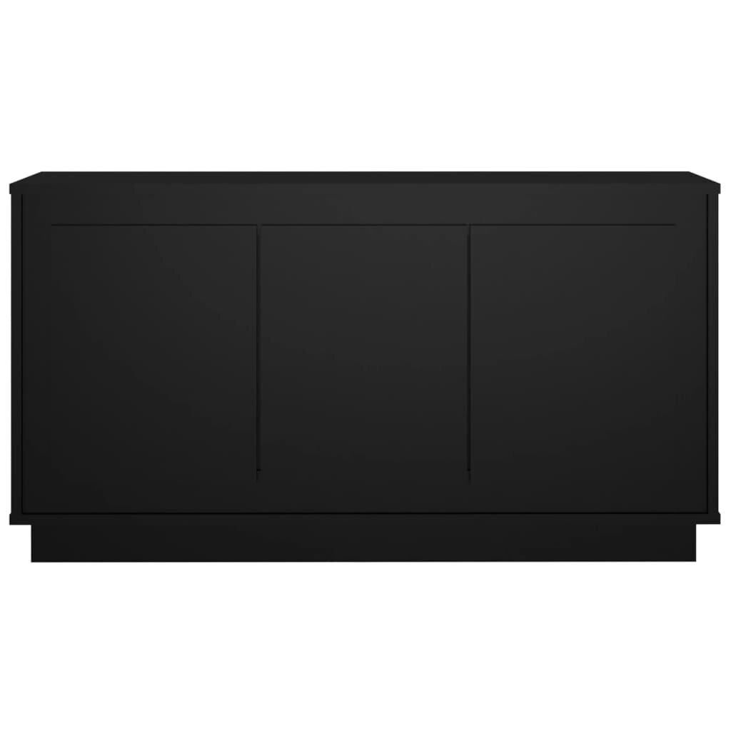 vidaXL puhvetkapp, must, 102 x 35 x 55 cm, tehispuit hind ja info | Elutoa väikesed kapid | kaup24.ee